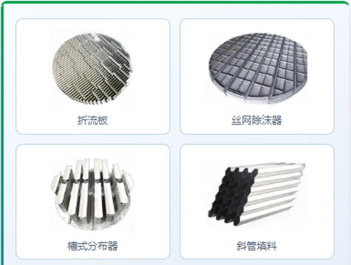 塔内件系列：折流板、丝网除沫器、槽式分布器、斜管填料